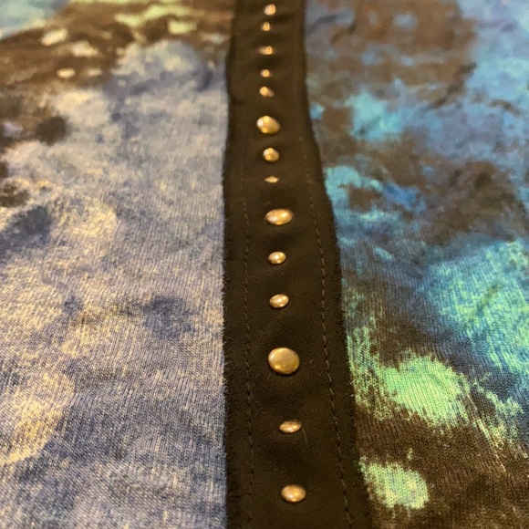 Sparkle & Fade Blue Tank with Studs - Picture 3 of 5